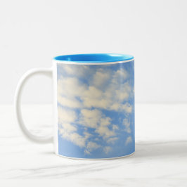 Blau und Weiß Zweifarbige Tasse