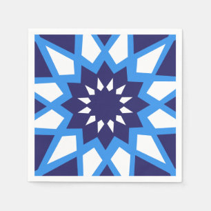Blau und Weißbuch aus Marokko Napkins Serviette