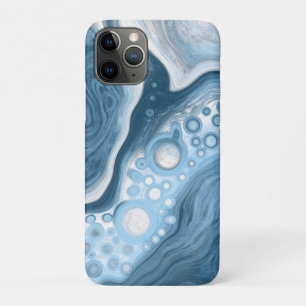 Blau und Weiße Flüssigkeiten Kunst Case-Mate iPhone Hülle