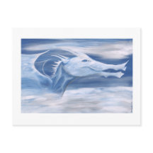 Blau und Weißer Drache