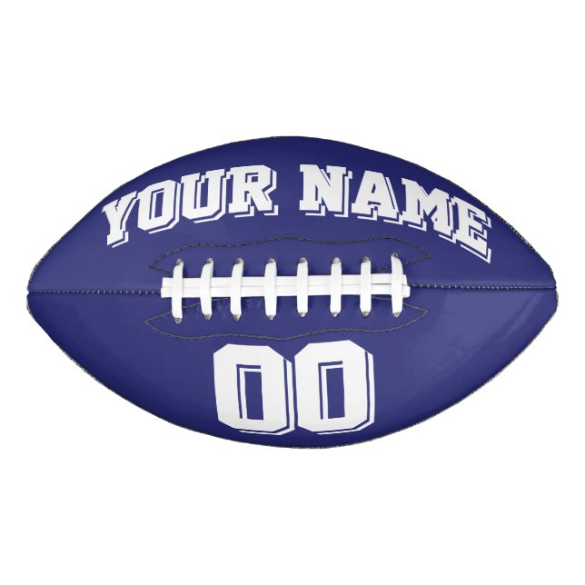 BLAU- UND WEISSER NUTZBALL FOOTBALL (Vorderseite)