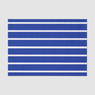 Blau- und Weißstreifen-Design Seidenpapier