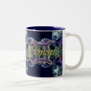 Blau und zweifarbige tasse