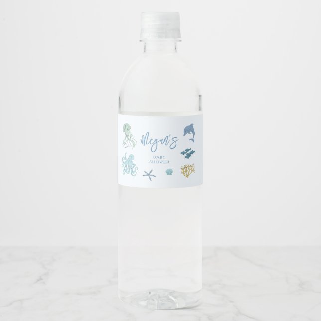 Blau unter der Sea Baby Dusche (Vorderseite)