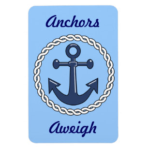 Blau verankert Aweigh Stateroom Tür-Markierung Magnet