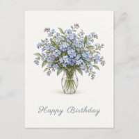 Blau Vergissmeinnicht Geburtstag