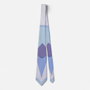 blau violettes Design Krawatte