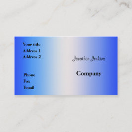 Blau Visitenkarte