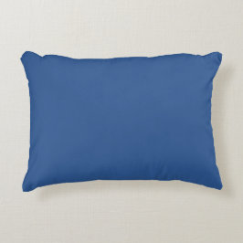 Blau (Vollfarbe) Dekokissen