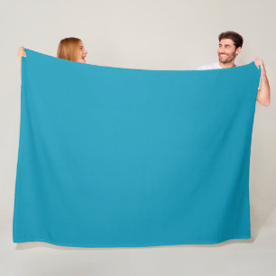 Blau (Vollfarbe) Fleecedecke