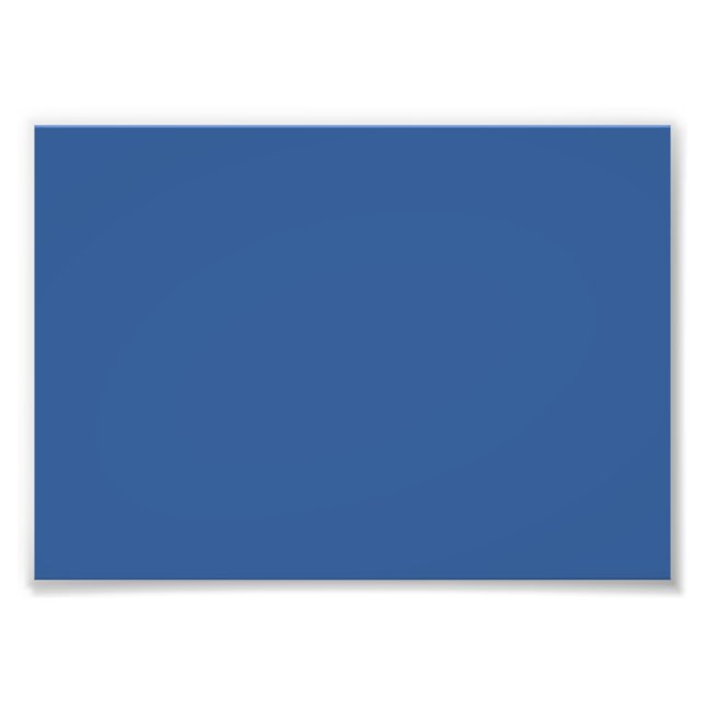 Blau (Vollfarbe) Fotodruck (Vorne)