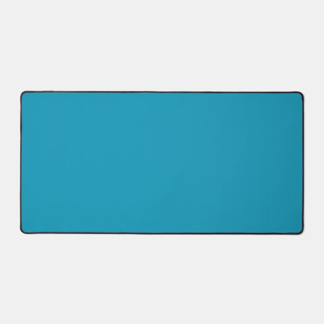 Blau (Vollfarbe) Schreibtischunterlage (Vorderseite)