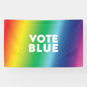 Blau wählen, Biden weiße Buchstaben Stolz lgbtq lg Banner