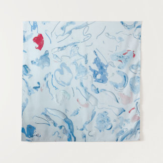 Blau Wandteppich