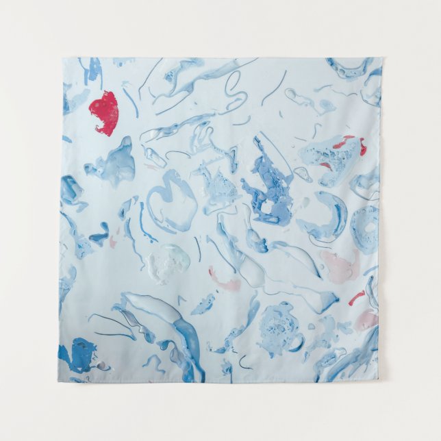 Blau Wandteppich (Vorderseite)