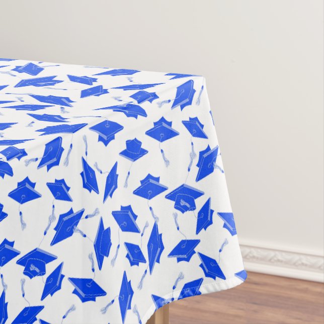 Blau-Weiß-Abstufungsklappen in die Luft geworfen Tischdecke (Beispiel)