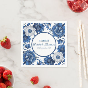 Blau-Weiß Chinoiserie Antique Pattern Bridal Serviette