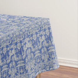 Blau Weiß Chinoiserie Cotton Dining Tableclout Tischdecke