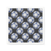 Blau-Weiß-Futbal-Muster