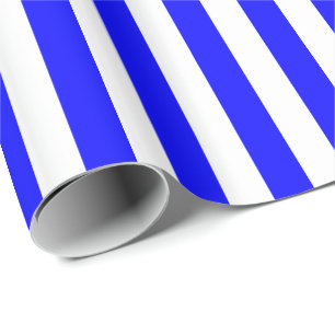 Blau/Weiß gestreift Geschenkpapier