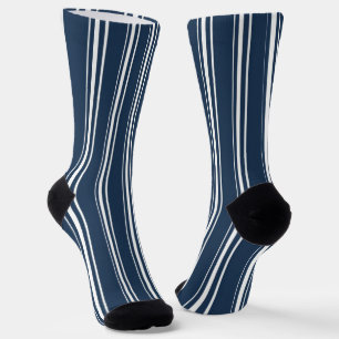 Blau-Weiß-Gestreift Socken