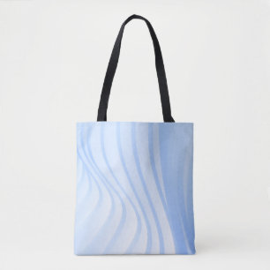 Blau-weiß gestreifte Textilien Tasche