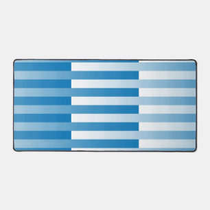 Blau-weiß gestreiftes Muster Schreibtischunterlage