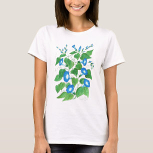 Blau, Weiß, Grün, T - Shirt der Damen und Herren, 