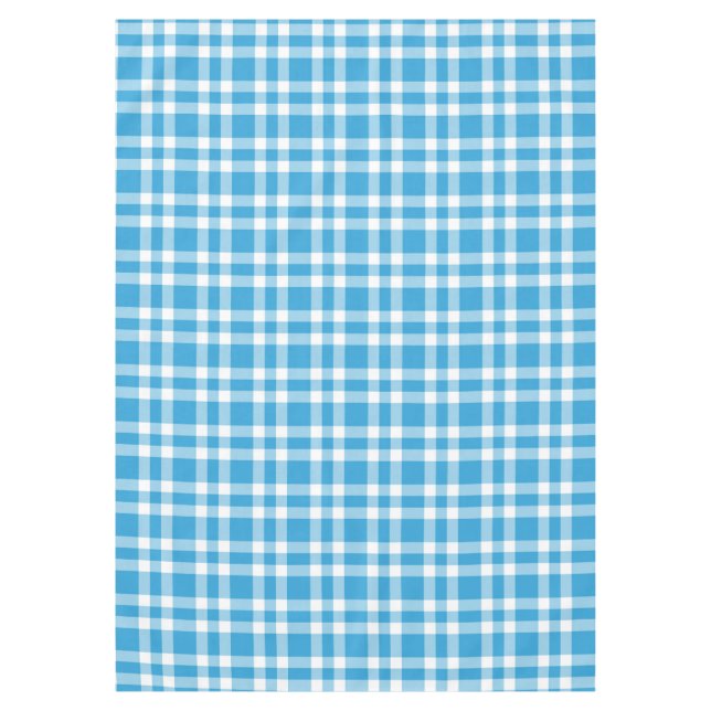 Blau-Weiß-Karomuster Tischdecke (Vorderseite)