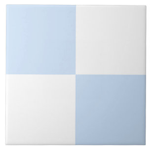 Blau-Weiß-Karuomuster Fliese