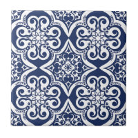 Blau-Weiß-marokkanisches Muster