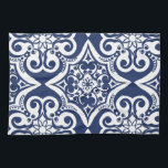 Blau-Weiß-marokkanisches Muster Geschirrtuch<br><div class="desc">Elegantes marokkanisches Muster in Blau und Weiß. Dieses Design ist in verschiedenen Farben und Produkten erhältlich.</div>