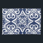 Blau-Weiß-marokkanisches Muster Geschirrtuch<br><div class="desc">Elegantes marokkanisches Muster in Blau und Weiß. Dieses Design ist in verschiedenen Farben und Produkten erhältlich.</div>