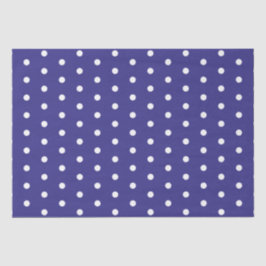Blau-Weiß-Polka-Dot-Muster Seidenpapier