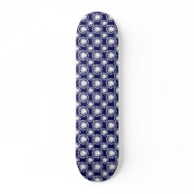 Blau-Weiß-Shibori-Kreismuster 
