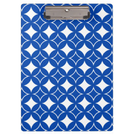 Blau-Weiß-Shippo-Muster Klemmbrett