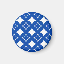 Blau-Weiß-Shippo-Muster Magnet