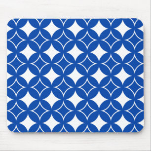 Blau-Weiß-Shippo-Muster Mousepad