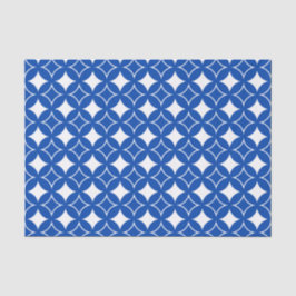 Blau-Weiß-Shippo-Muster Seidenpapier