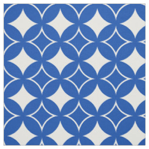 Blau-Weiß-Shippo-Muster Stoff