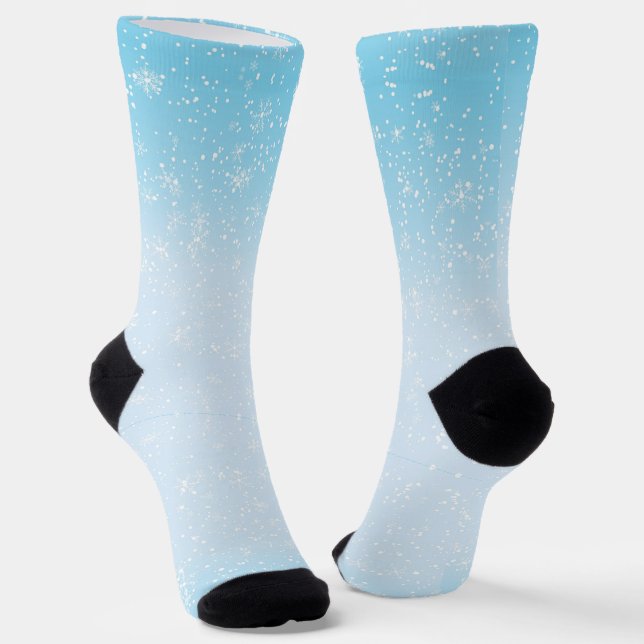 Blau & Weiß  Socken (Gewinkelt)