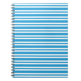 Blau-Weiß-Streifen-Muster Notizblock