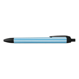 Blau-Weiß-Streifenmuster Kugelschreiber