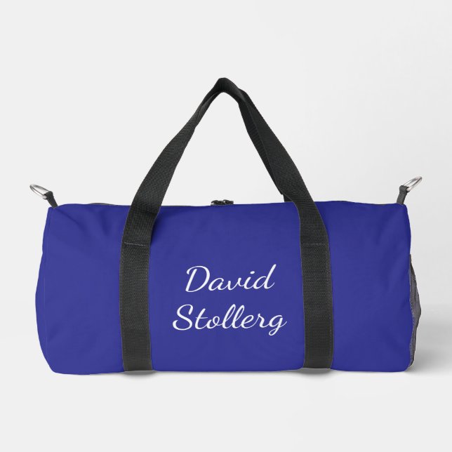 Blau & Weiß Stylisch  Duffle Bag (Vorderseite)