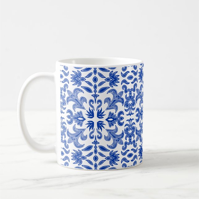 Blau-Weiß-Tasse Kaffeetasse (Links)