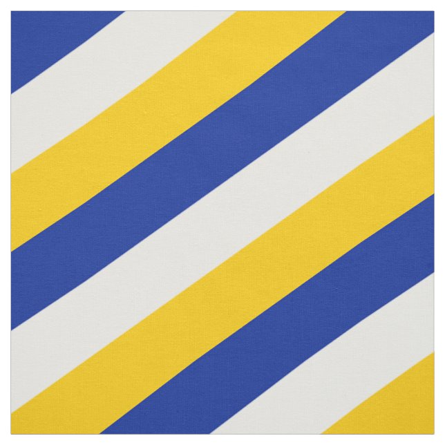 Blau, weiß und gelb gestreiftes Muster Stoff (Muster)