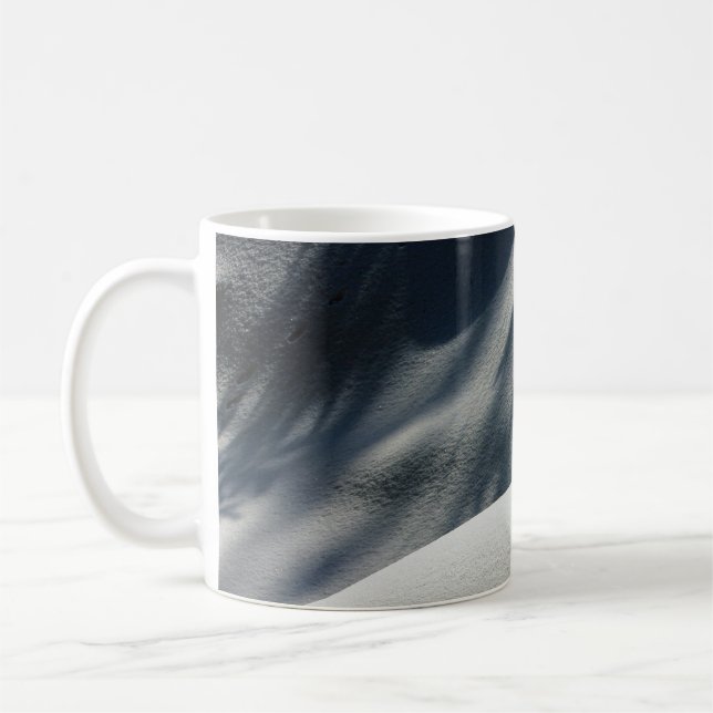 Blau-weiße Blumentextilien Kaffeetasse (Links)