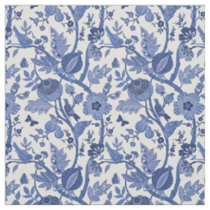 Blau-weiße Chinoiserie-Design Stoff