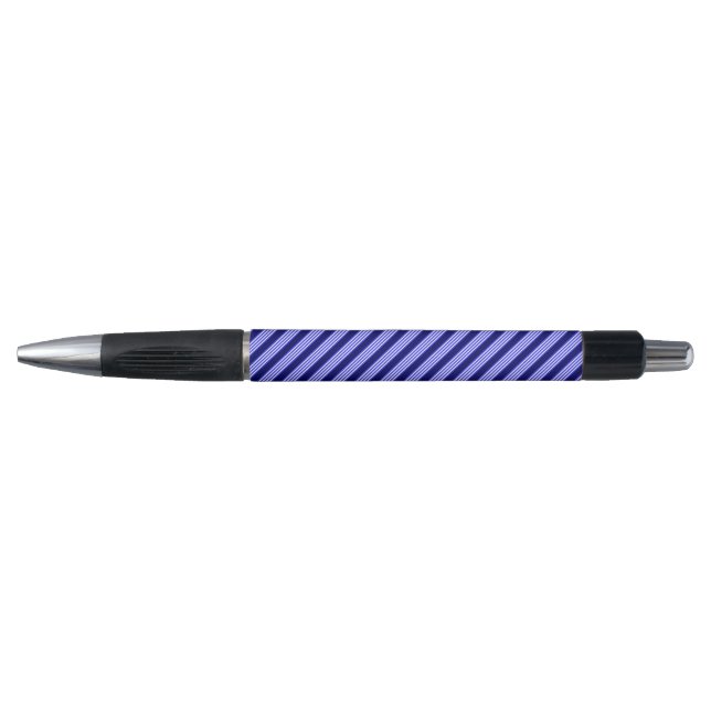 Blau-weiße Fünf-Streifen-Muster Kugelschreiber (Vorderseite)