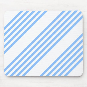 Blau-weiße Fünf-Streifen-Muster Mousepad